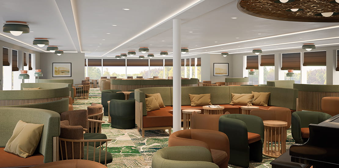 An artist's impression of Lounge on Spirit of the Moselle